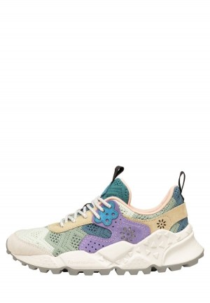 Flower Mountain Kotetsu Sneakers Damen Hellblau Grau | WHM481HG