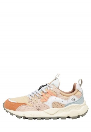 Flower Mountain Yamano 3 Sneakers Damen Rosa Beige | QXB197TI