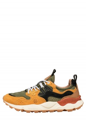 Flower Mountain Yamano 3 Sneakers Herren Orange Grün | NEF4316JD