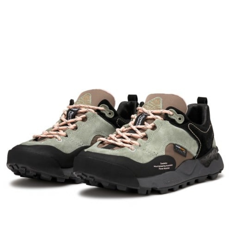 Flower Mountain Back Country Hkdelic Sneakers Herren Schwarz Grün | RAO9181OU