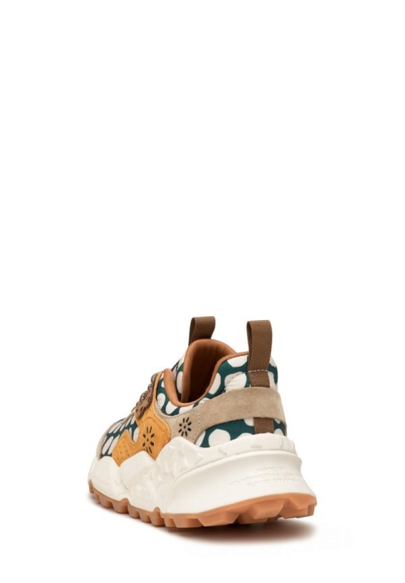 Flower Mountain Kotetsu Sneakers Damen Beige Grün | RYY9786YT