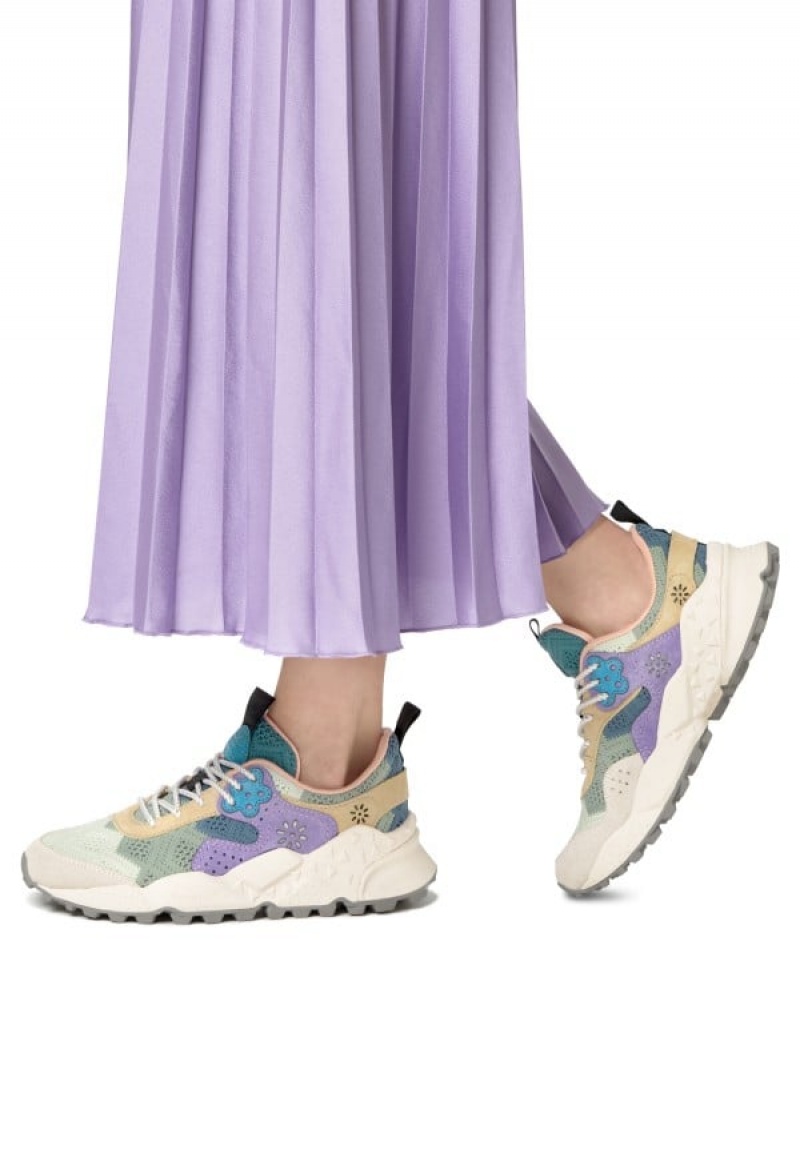 Flower Mountain Kotetsu Sneakers Damen Hellblau Grau | WHM481HG