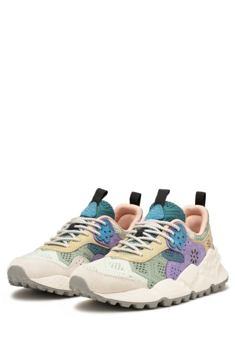 Flower Mountain Kotetsu Sneakers Damen Hellblau Grau | WHM481HG