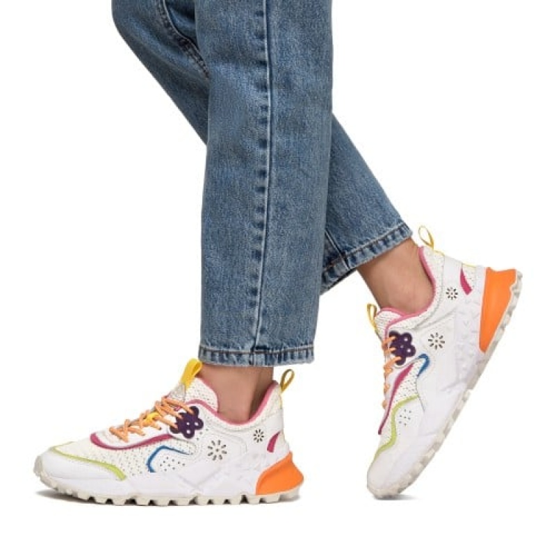 Flower Mountain Kotetsu Sneakers Damen Weiß | ULJ8122XV