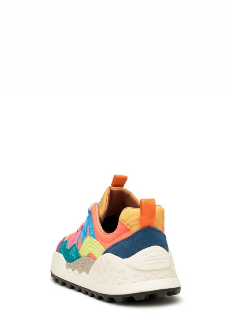 Flower Mountain Washi Sneakers Damen Orange Lila | FCM1262RN