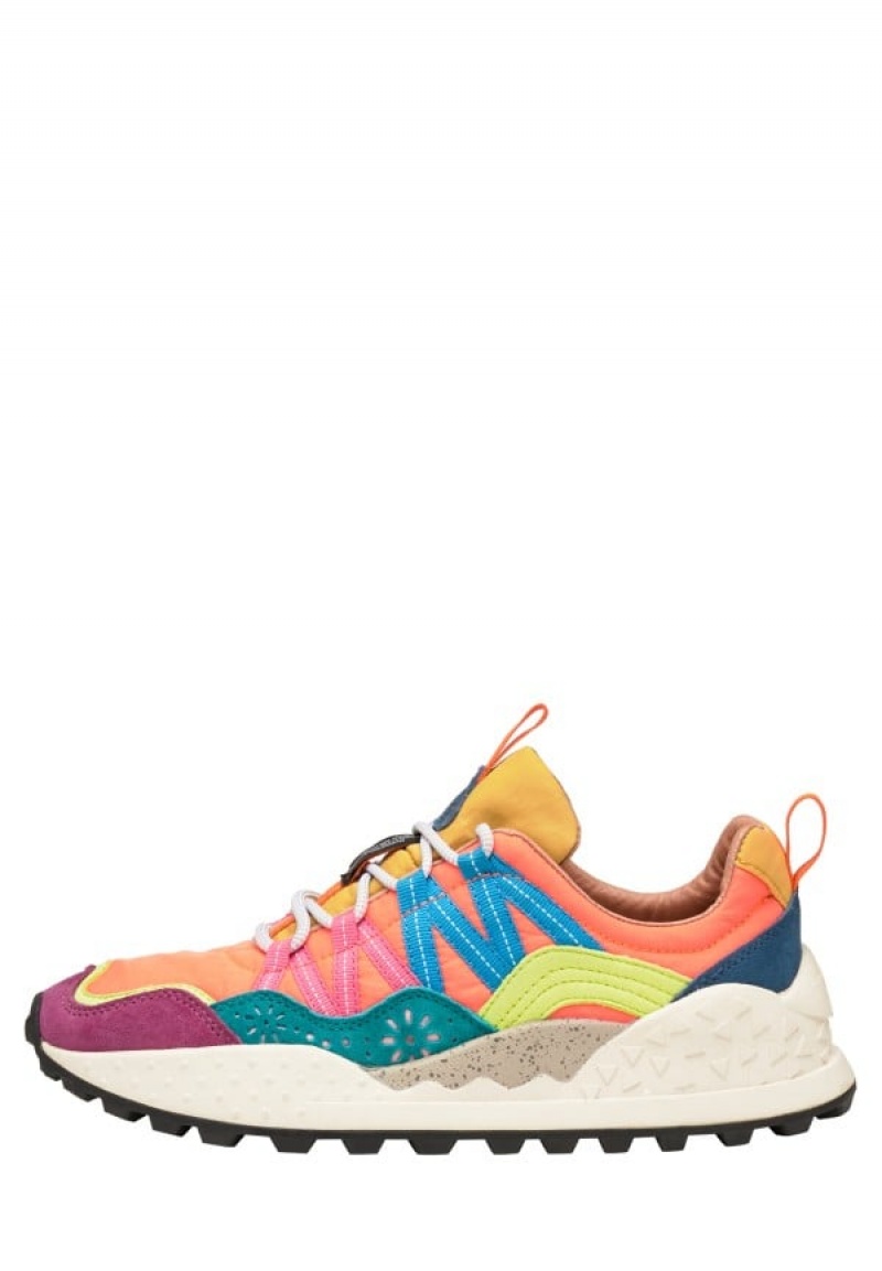 Flower Mountain Washi Sneakers Damen Orange Lila | FCM1262RN