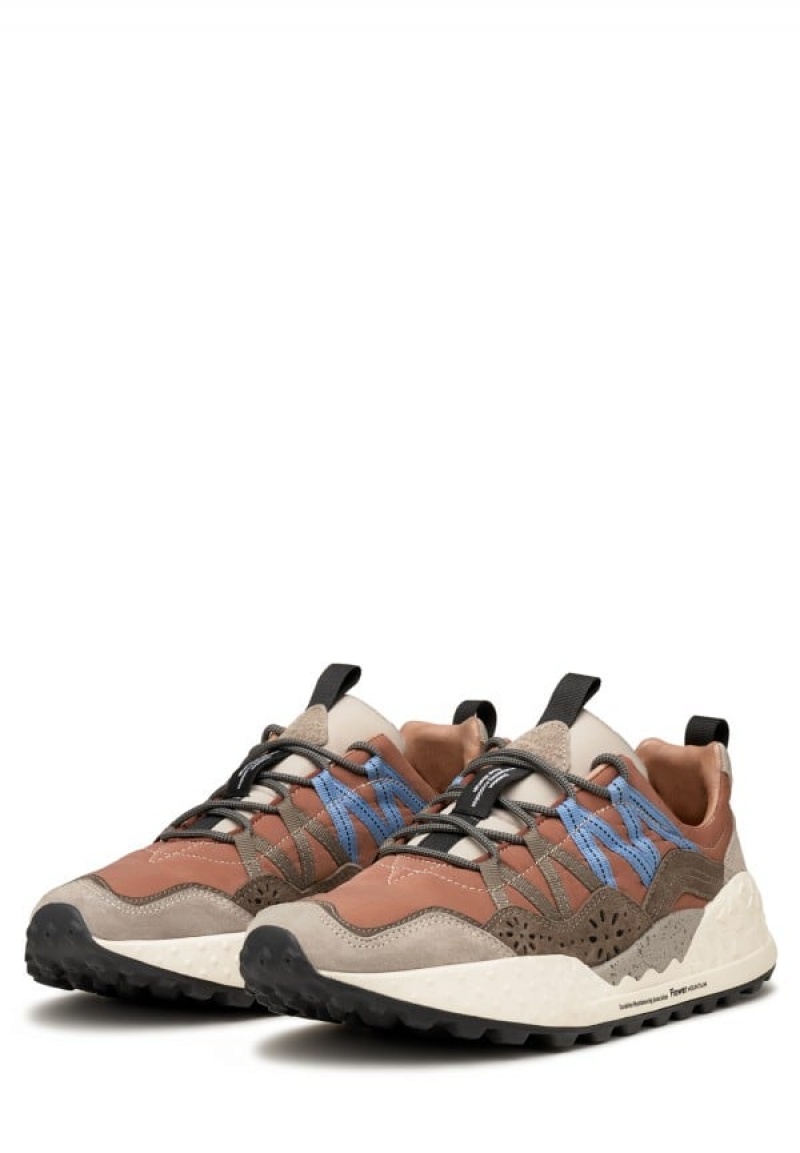 Flower Mountain Washi Sneakers Herren Braun Grau | ISD8472ZM