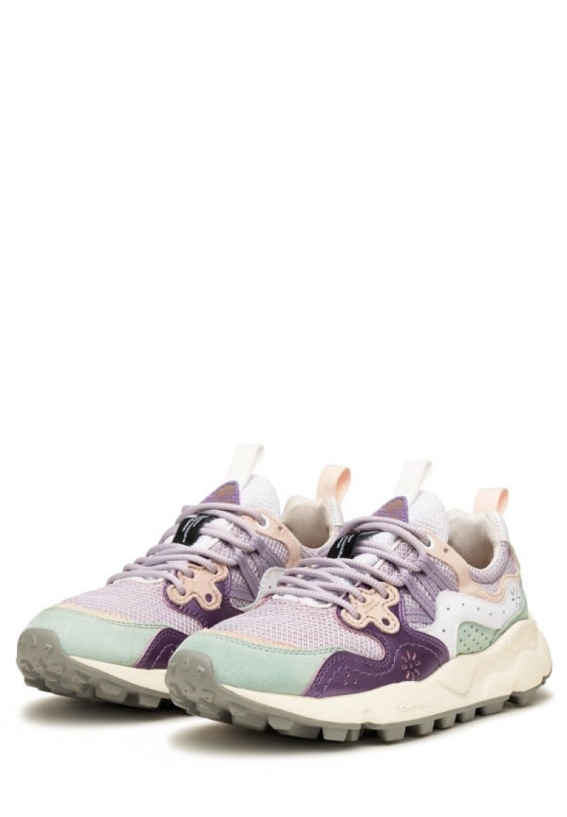 Flower Mountain Yamano 3 Sneakers Damen Lila Türkis | LBL1072YG