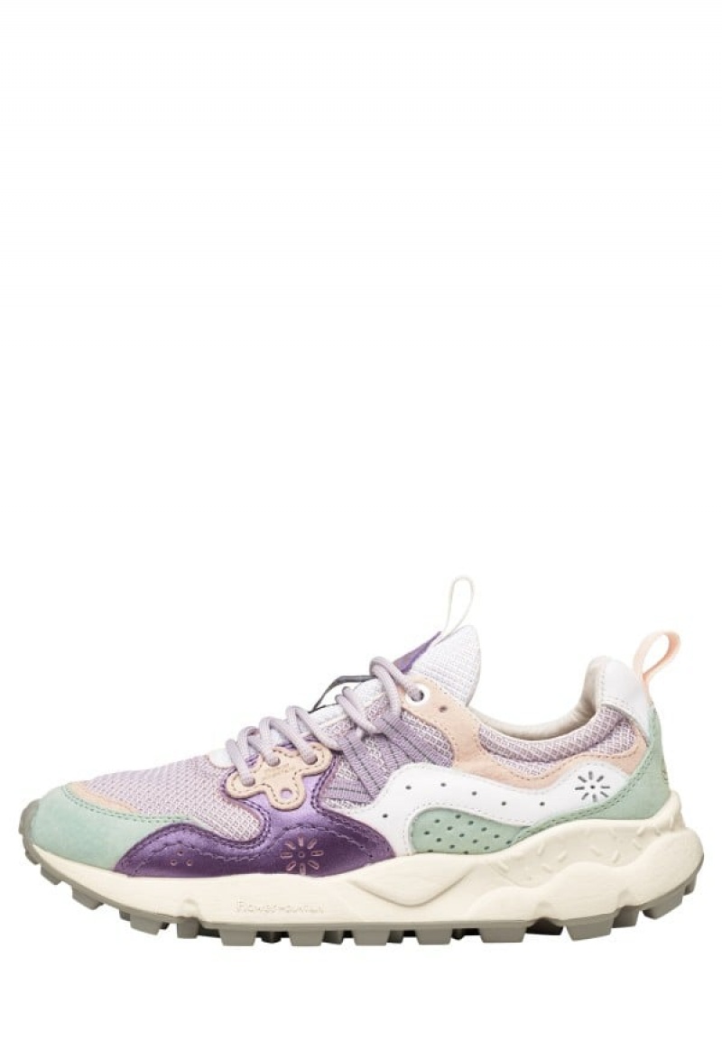 Flower Mountain Yamano 3 Sneakers Damen Lila Türkis | LBL1072YG