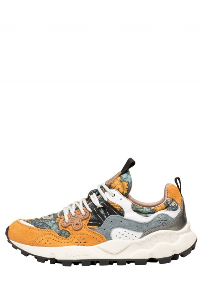 Flower Mountain Yamano 3 Sneakers Damen Orange Hellblau | OAP1766LC