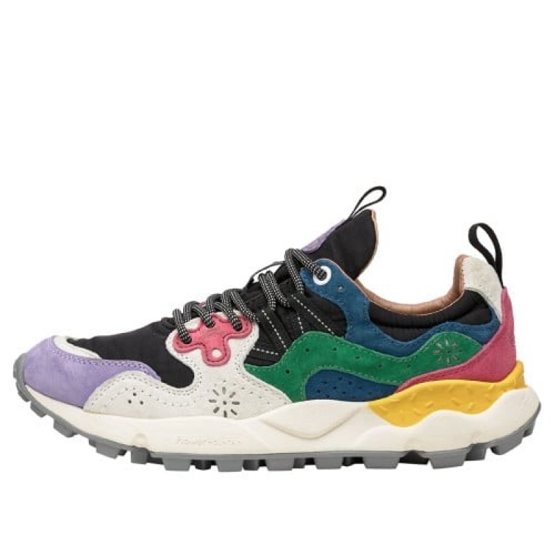 Flower Mountain Yamano 3 Sneakers Damen Lila Schwarz Weiß | BZX8918VE