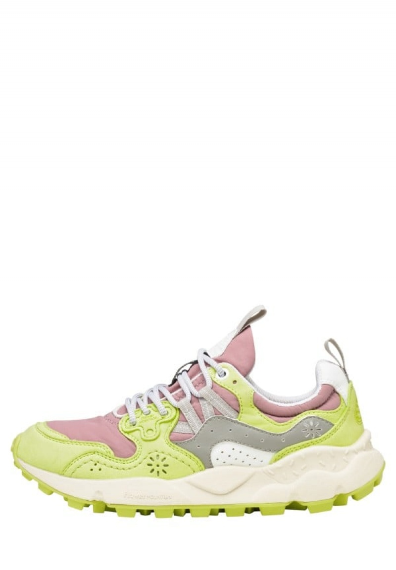 Flower Mountain Yamano 3 Sneakers Damen Hellgrün Lila | MSJ505GA