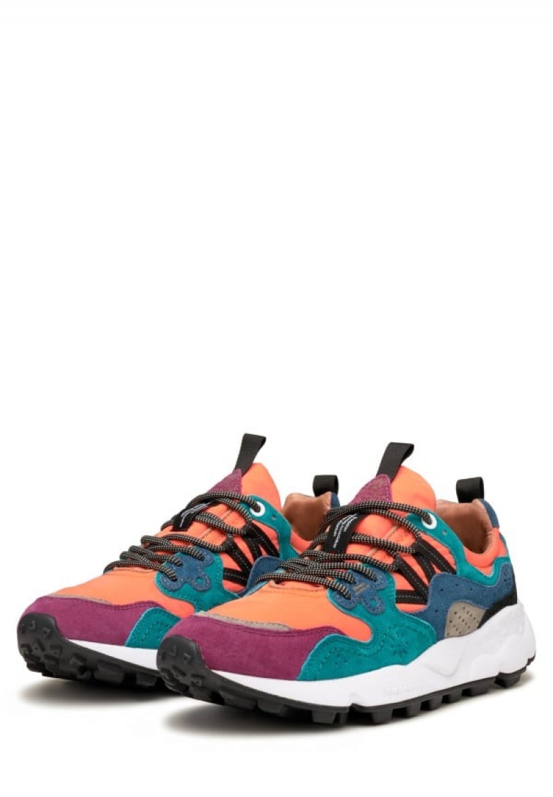 Flower Mountain Yamano 3 Uni Sneakers Damen Orange Lila | LJR967LF